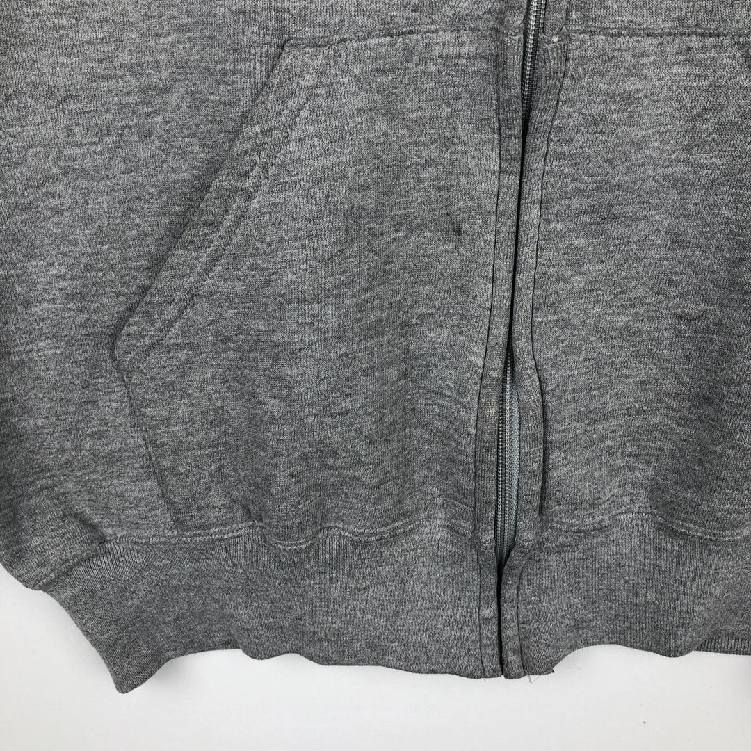 80s-90'S Russell Full-Zip Sweatshirt Hoodie, Men's Size L (Equivalent), Vintage polyester gray type Vintage Second Hand