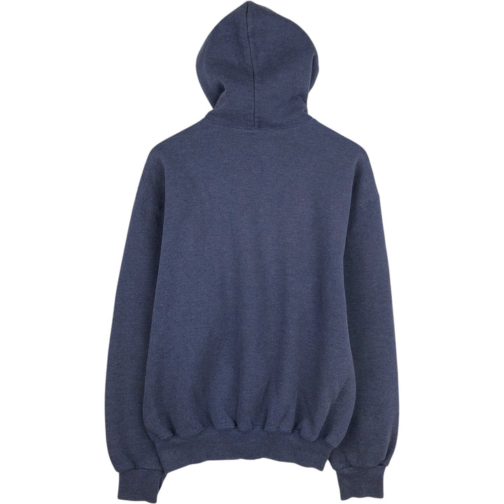 80s-90'S Russell Athletic Full-Zip Sweatshirt Hoodie, Made in USA, Men's Size L (Equivalent), Vintage polyester navy blue type Vintage Second Hand