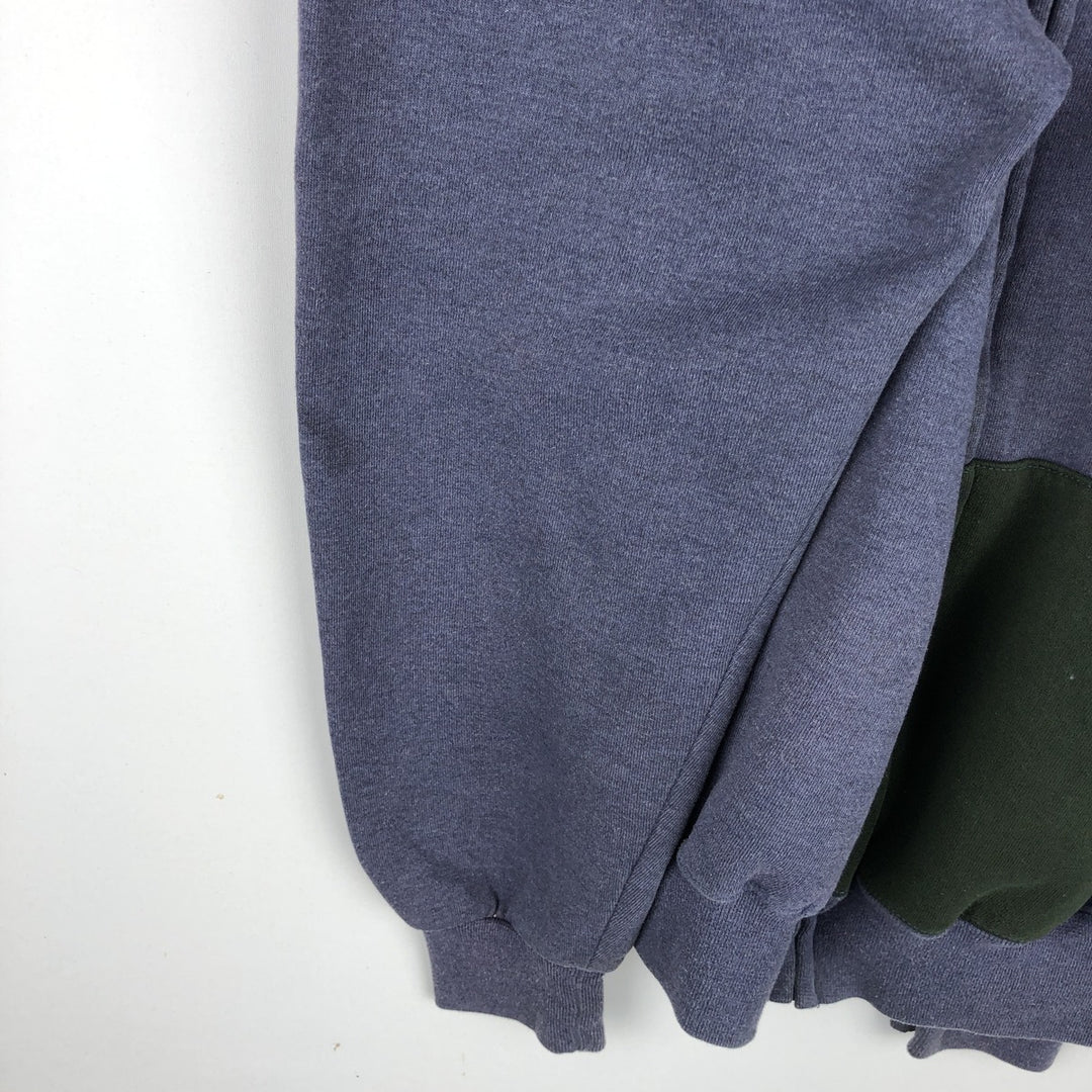 80s-90'S Russell Athletic Full-Zip Sweatshirt Hoodie, Made in USA, Men's Size L (Equivalent), Vintage polyester navy blue type Vintage Second Hand