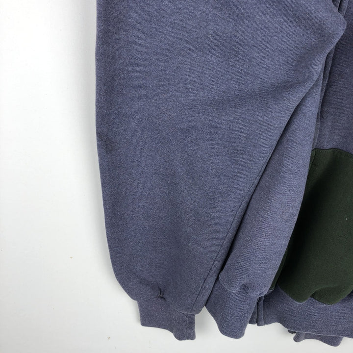 80s-90'S Russell Athletic Full-Zip Sweatshirt Hoodie, Made in USA, Men's Size L (Equivalent), Vintage polyester navy blue type Vintage Second Hand