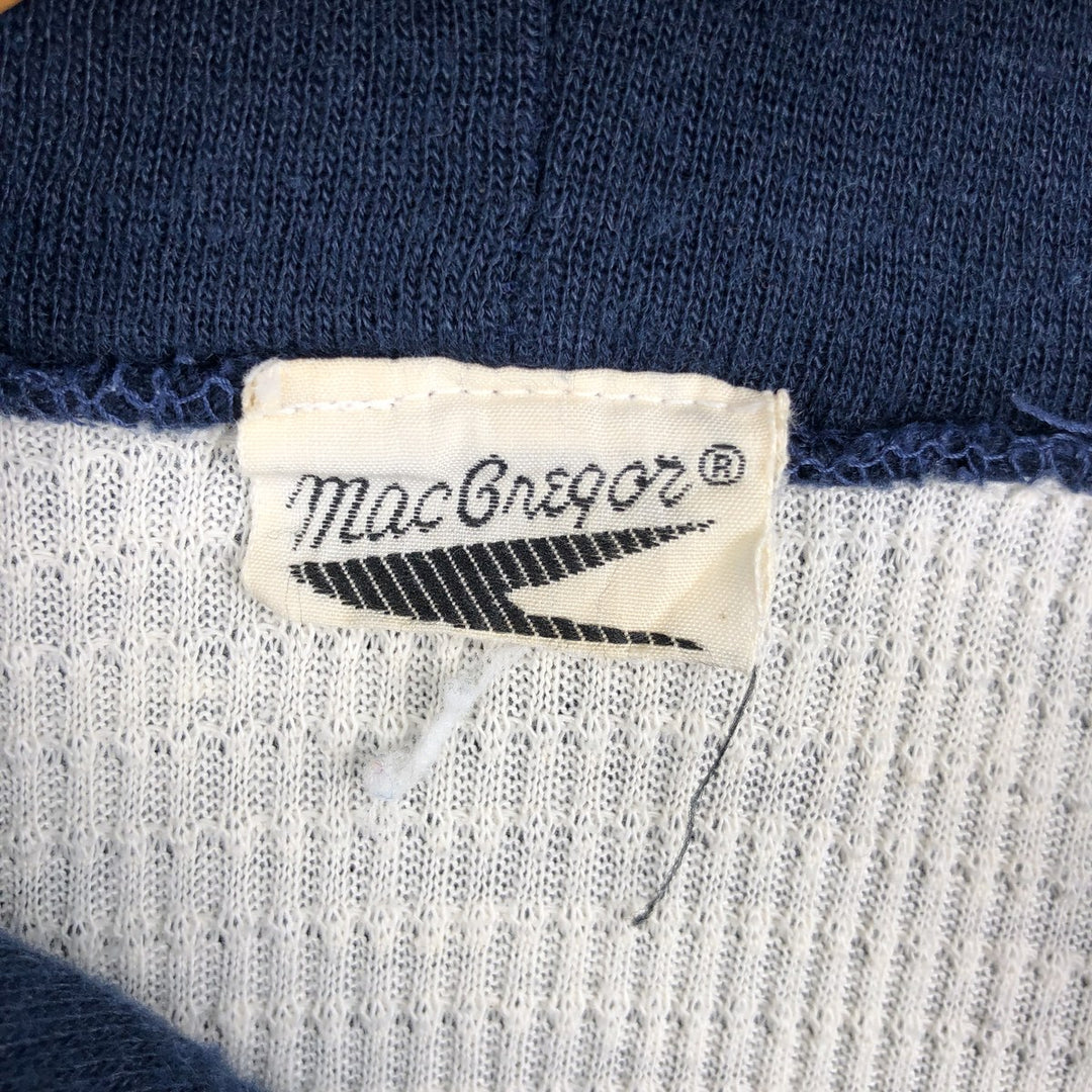 70s-80'S McGREGOR Full-Zip Sweatshirt Hoodie, Men's Size L (Equivalent), Vintage unclear navy blue type Vintage Second Hand