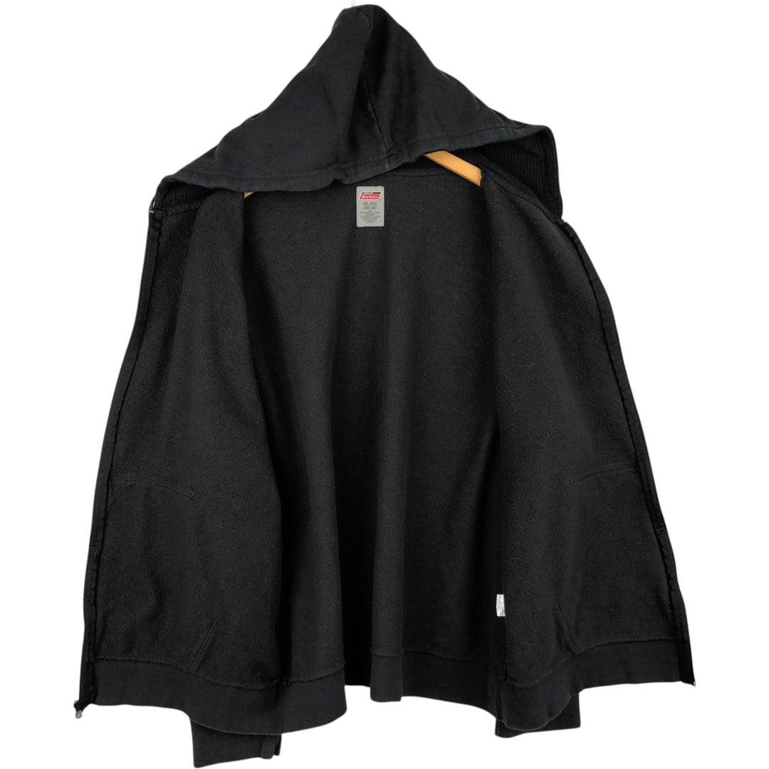 Dickies Sweat Full Zip Hoodie Men's XL cotton black type Vintage Second Hand