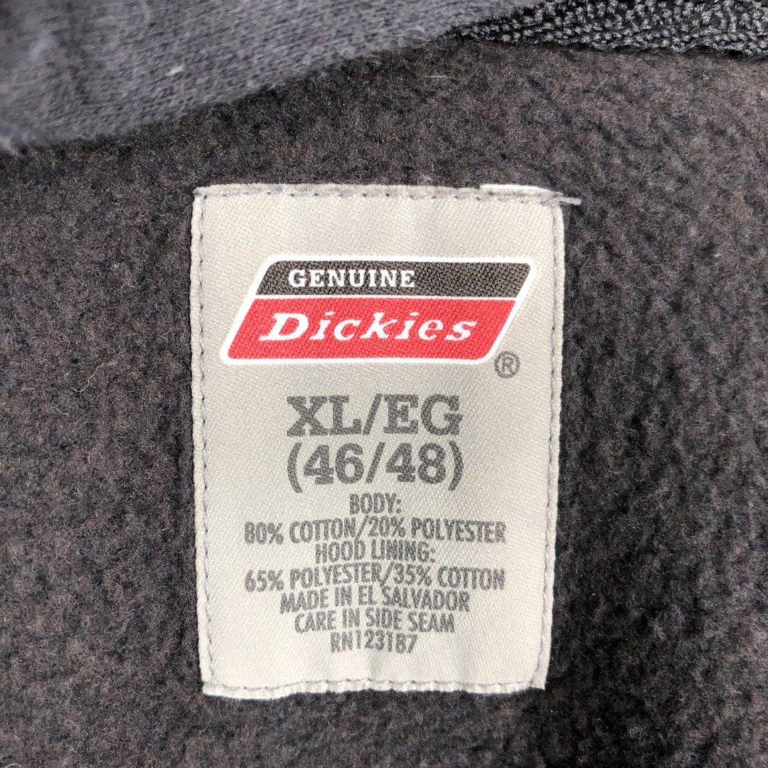 Dickies Sweat Full Zip Hoodie Men's XL cotton black type Vintage Second Hand