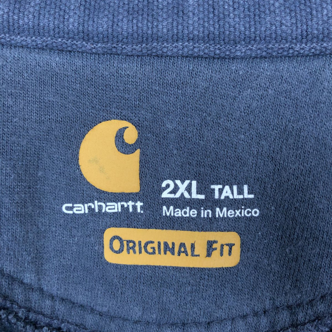 Carhartt Original Fit Full-Zip Hoodie, Men's XXL cotton navy blue type Vintage Second Hand