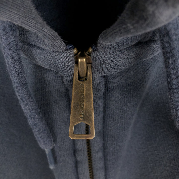 Carhartt Original Fit Full-Zip Hoodie, Men's XXL cotton navy blue type Vintage Second Hand