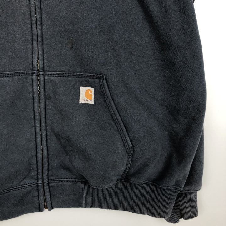 Carhartt Original Fit Full-Zip Hoodie, Men's XXL cotton navy blue type Vintage Second Hand