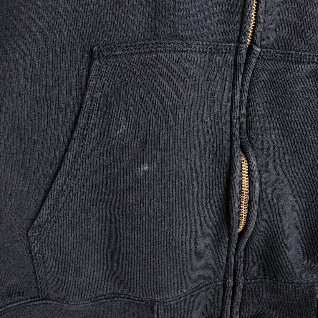 Carhartt Loose Fit Advertising Sweatshirt Full-Zip Hoodie, Men's Size L cotton navy blue type Vintage Second Hand