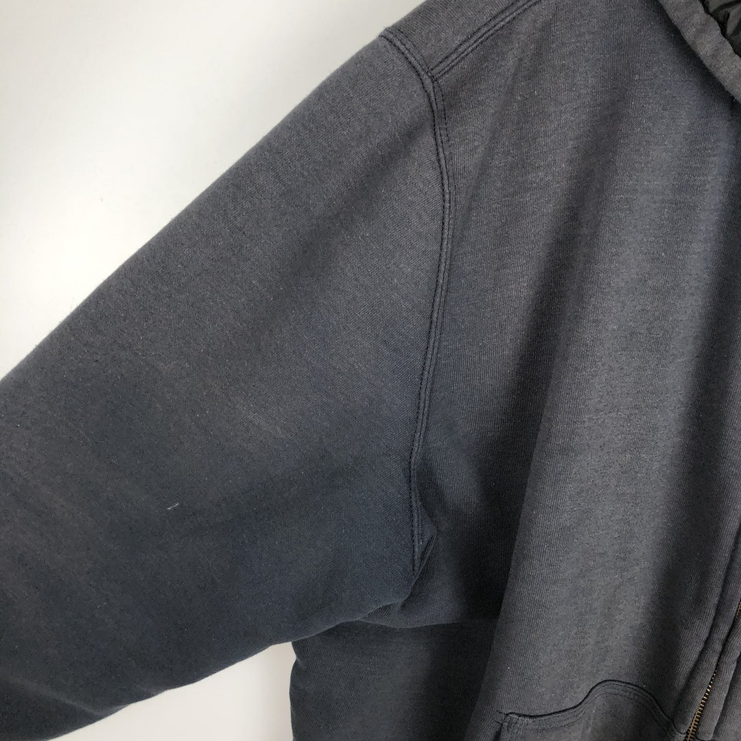 Carhartt Sweat Full Zip Hoodie Men's XXL cotton navy blue type Vintage Second Hand