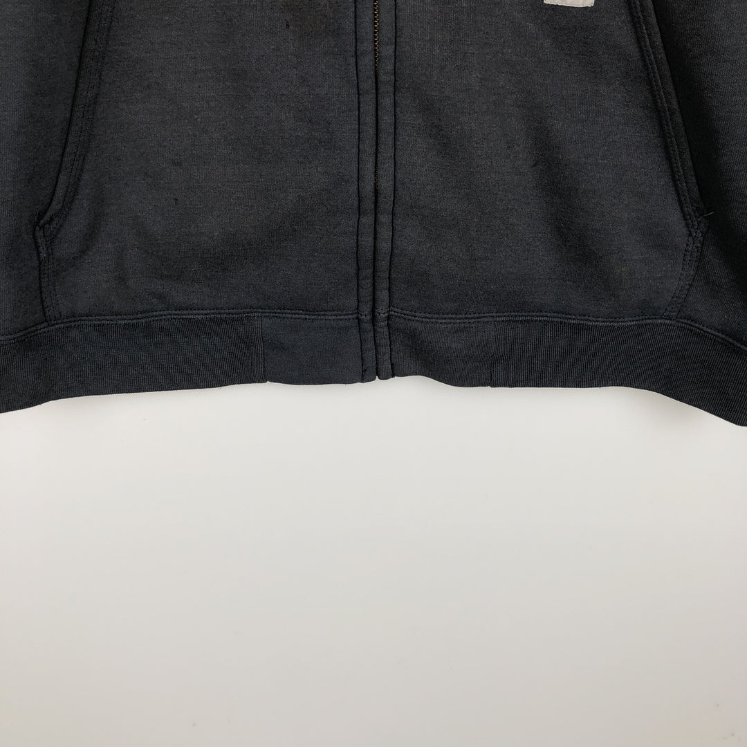 Carhartt Sweat Full Zip Hoodie Men's XXL cotton navy blue type Vintage Second Hand