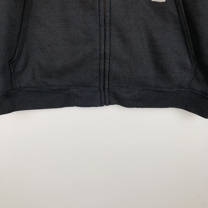 Carhartt Sweat Full Zip Hoodie Men's XXL cotton navy blue type Vintage Second Hand