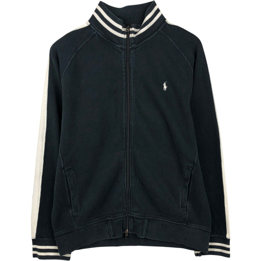 Ralph Lauren POLO by Ralph Lauren full zip sweatshirt, men's XL size cotton black type Vintage Second Hand