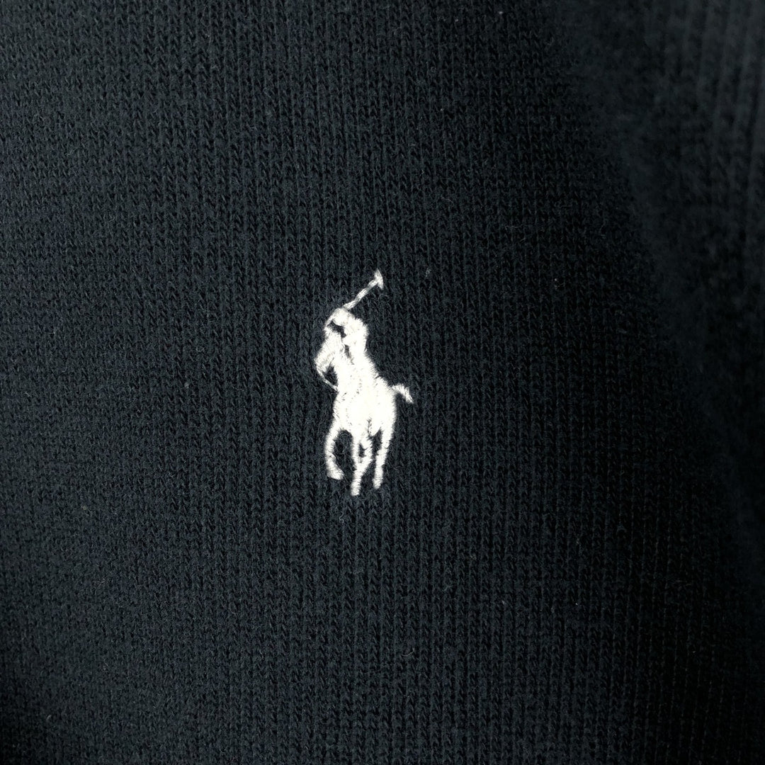Ralph Lauren POLO by Ralph Lauren full zip sweatshirt, men's XL size cotton black type Vintage Second Hand