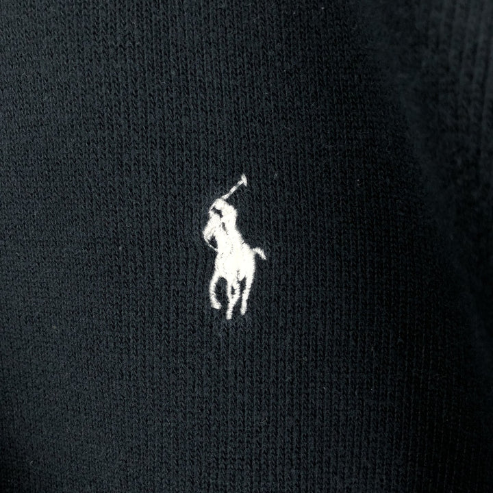 Ralph Lauren POLO by Ralph Lauren full zip sweatshirt, men's XL size cotton black type Vintage Second Hand