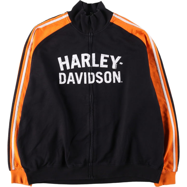 2000'S Harley-Davidson full-zip sweatshirt, men's size XL cotton black type Vintage Second Hand