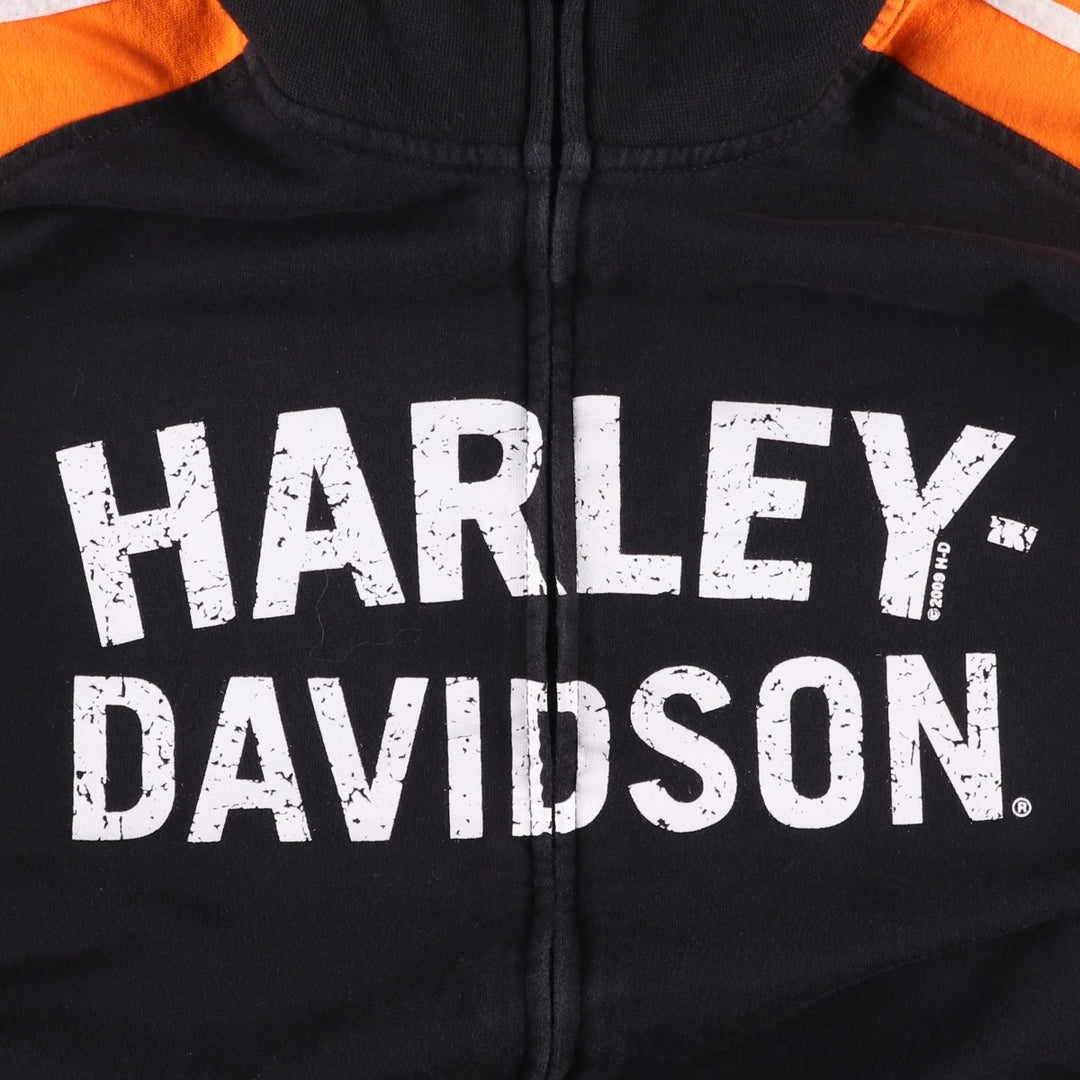 2000'S Harley-Davidson full-zip sweatshirt, men's size XL cotton black type Vintage Second Hand