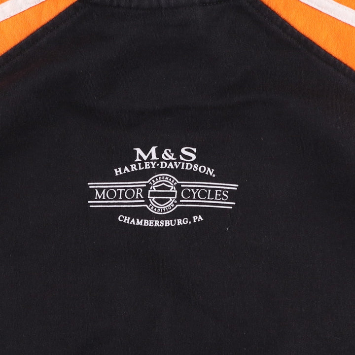 2000'S Harley-Davidson full-zip sweatshirt, men's size XL cotton black type Vintage Second Hand