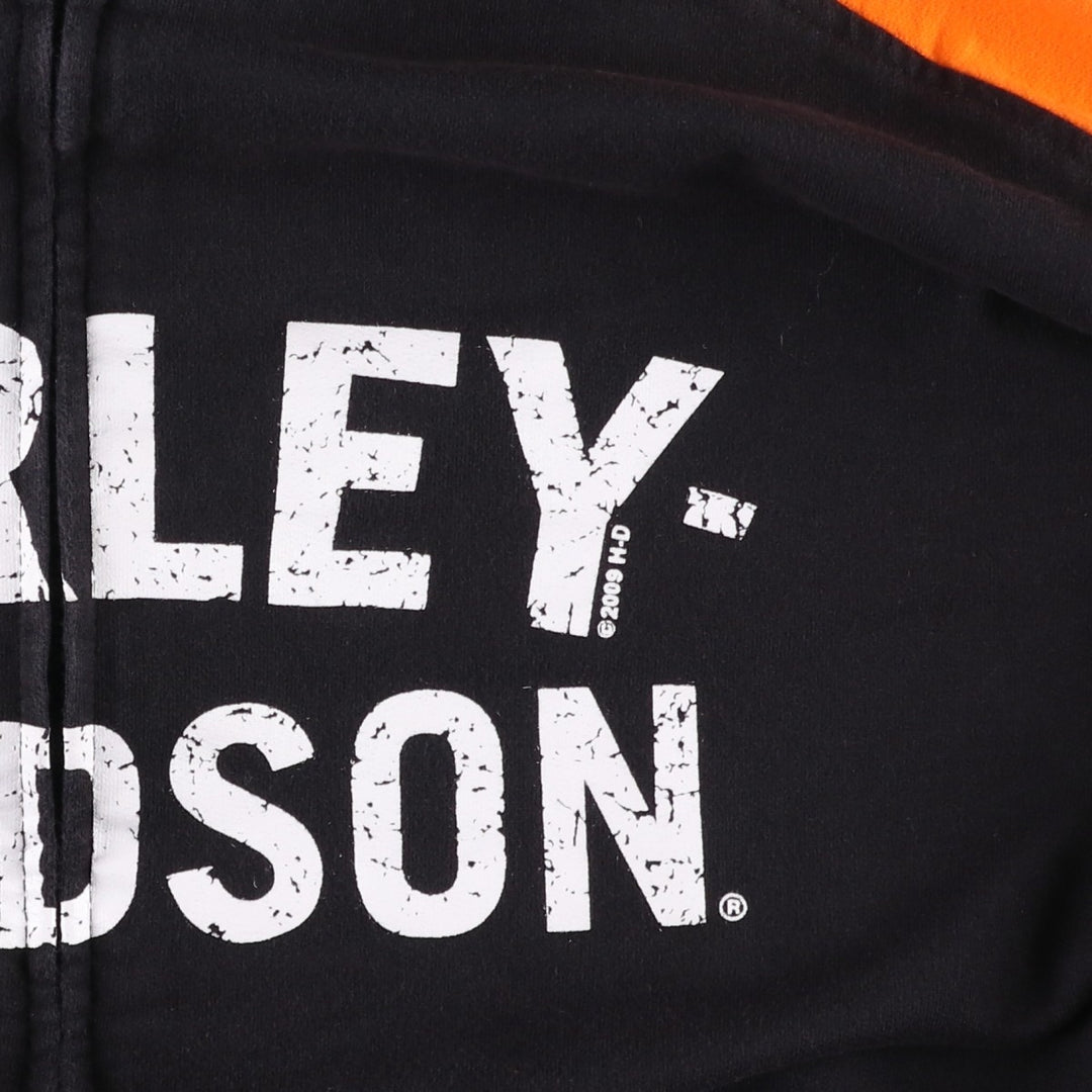 2000'S Harley-Davidson full-zip sweatshirt, men's size XL cotton black type Vintage Second Hand