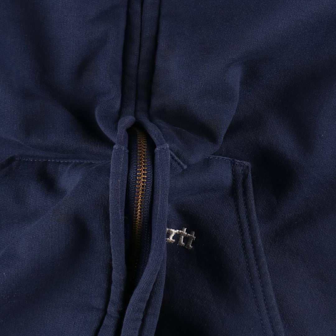 Carhartt Sweat Full Zip Hoodie Men's XXL cotton navy blue type Vintage Second Hand