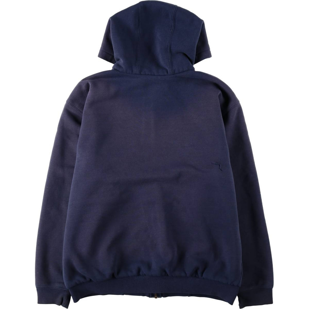 Carhartt Sweat Full Zip Hoodie Men's L size cotton navy blue type Vintage Second Hand