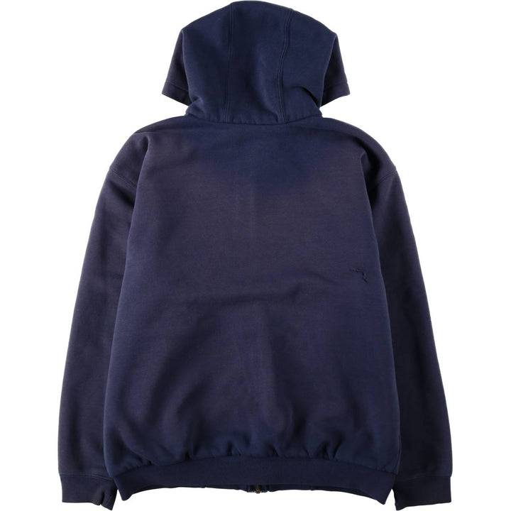 Carhartt Sweat Full Zip Hoodie Men's L size cotton navy blue type Vintage Second Hand