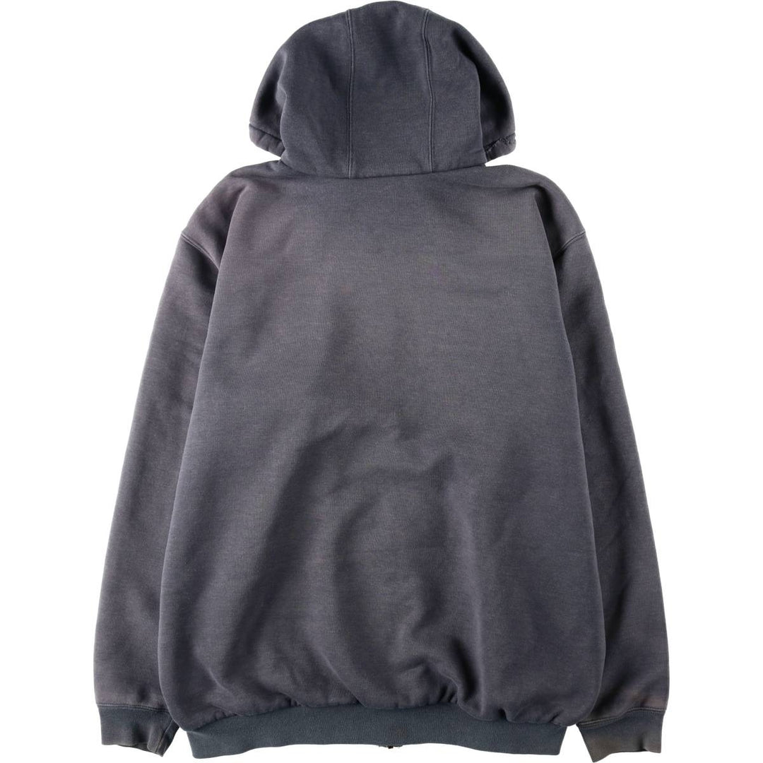 Carhartt Sweat Full Zip Hoodie Men's XL cotton gray type Vintage Second Hand