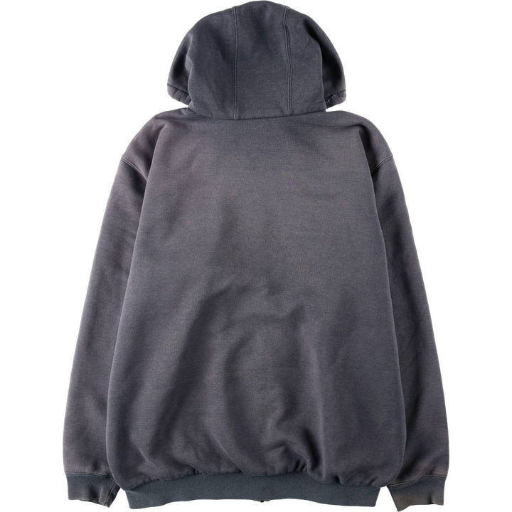 Carhartt Sweat Full Zip Hoodie Men's XL cotton gray type Vintage Second Hand
