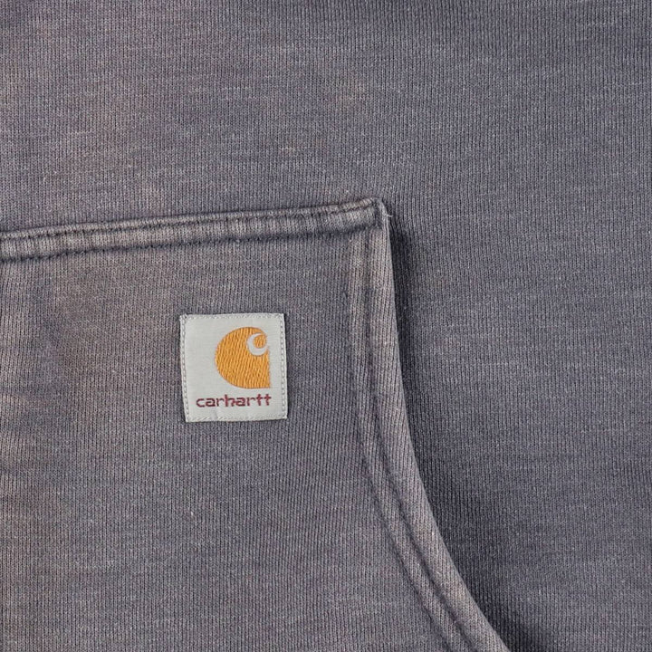 Carhartt Sweat Full Zip Hoodie Men's XL cotton gray type Vintage Second Hand