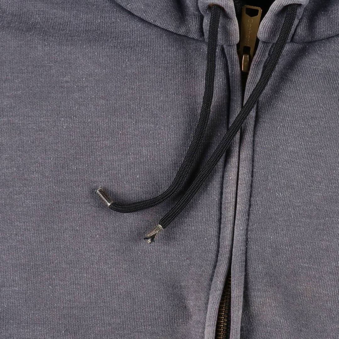 Carhartt Sweat Full Zip Hoodie Men's XL cotton gray type Vintage Second Hand
