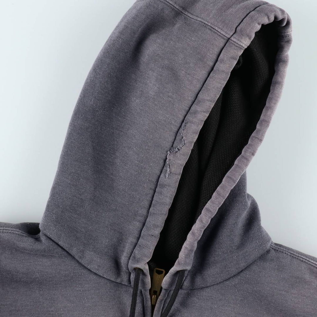 Carhartt Sweat Full Zip Hoodie Men's XL cotton gray type Vintage Second Hand