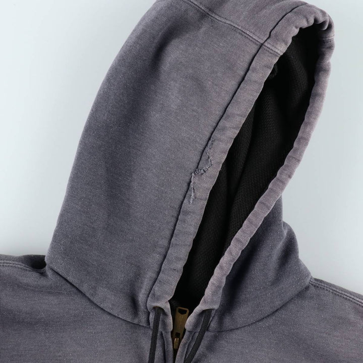 Carhartt Sweat Full Zip Hoodie Men's XL cotton gray type Vintage Second Hand