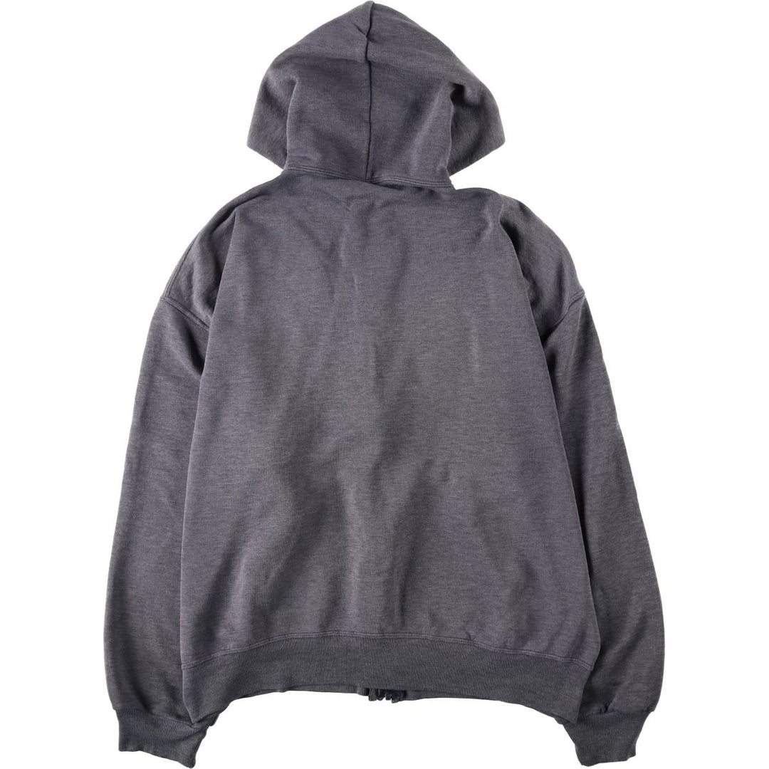 Vintage 90'S Russell Athletic full-zip sweatshirt, size L, men's polyester gray type Vintage Second Hand