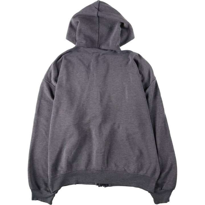 Vintage 90'S Russell Athletic full-zip sweatshirt, size L, men's polyester gray type Vintage Second Hand