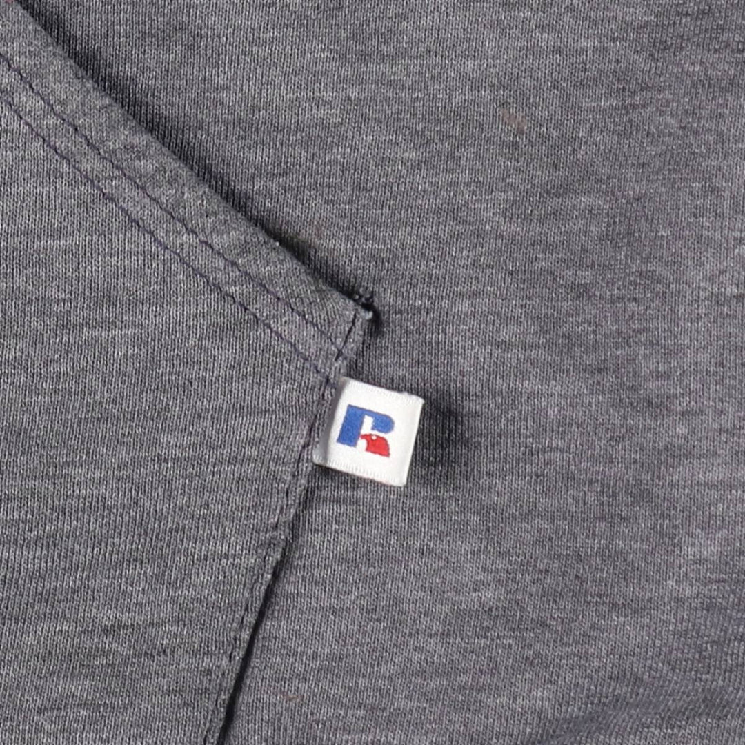 Vintage 90'S Russell Athletic full-zip sweatshirt, size L, men's polyester gray type Vintage Second Hand
