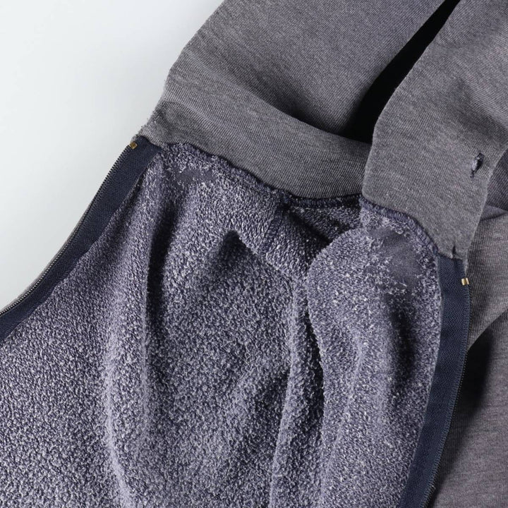 Vintage 90'S Russell Athletic full-zip sweatshirt, size L, men's polyester gray type Vintage Second Hand