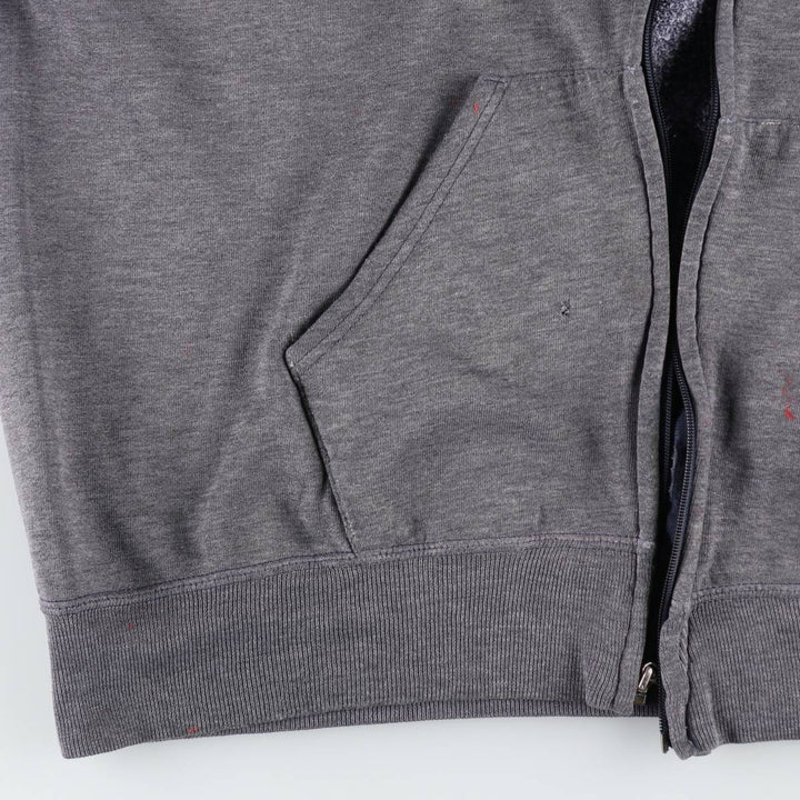 Vintage 90'S Russell Athletic full-zip sweatshirt, size L, men's polyester gray type Vintage Second Hand