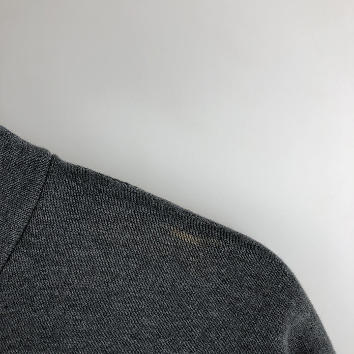 Russell Athletic Full-Zip Sweatshirt Hoodie, Men's Size XL (approx.) cotton Charcoal Vintage Second Hand