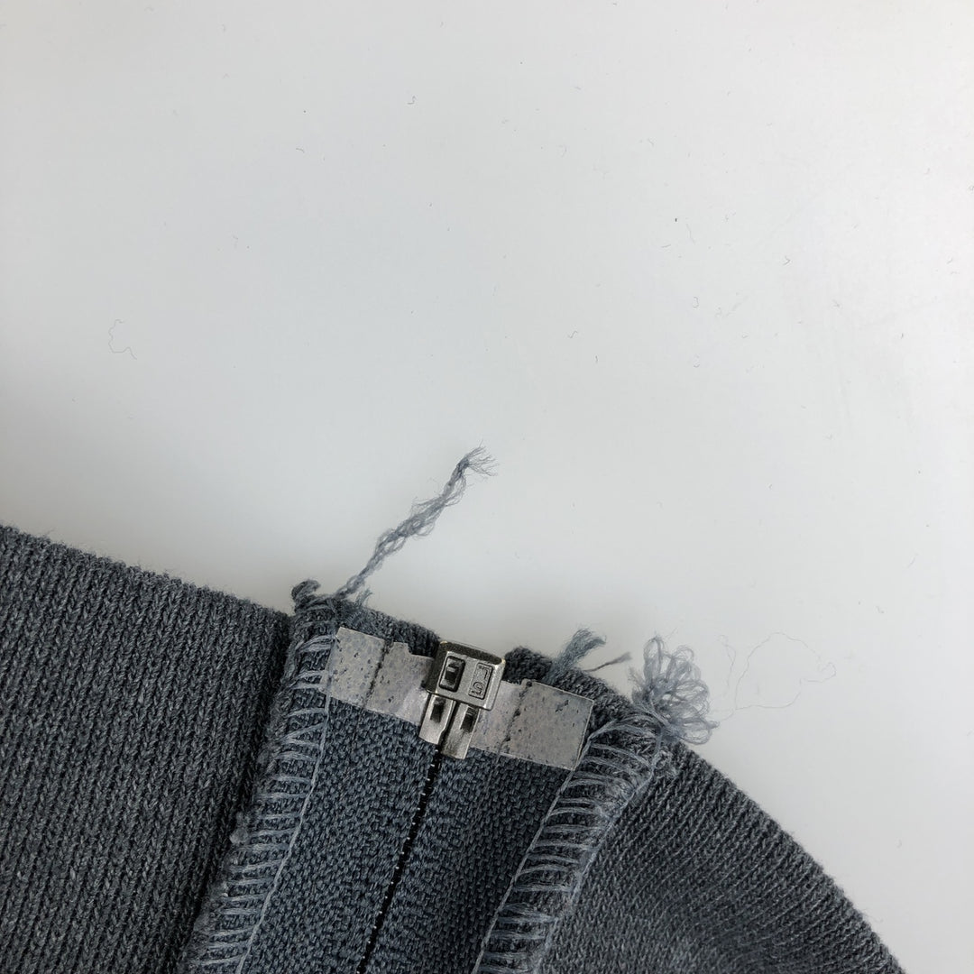 Russell Athletic Full-Zip Sweatshirt Hoodie, Men's Size XL (approx.) cotton Charcoal Vintage Second Hand