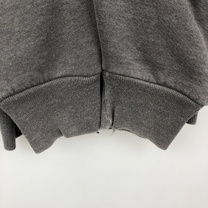 Russell Athletic Full-Zip Sweatshirt Hoodie, Men's Size XXL (approx.) cotton Charcoal Vintage Second Hand