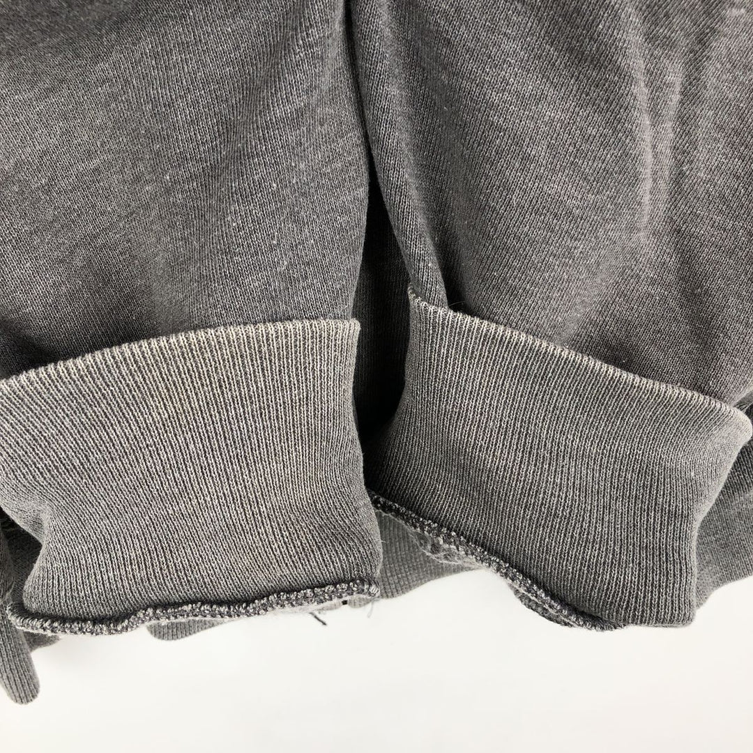 Russell Athletic Full-Zip Sweatshirt Hoodie, Men's Size XXL (approx.) cotton Charcoal Vintage Second Hand