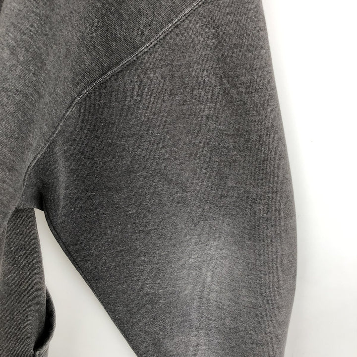 Russell Athletic Full-Zip Sweatshirt Hoodie, Men's Size XXL (approx.) cotton Charcoal Vintage Second Hand