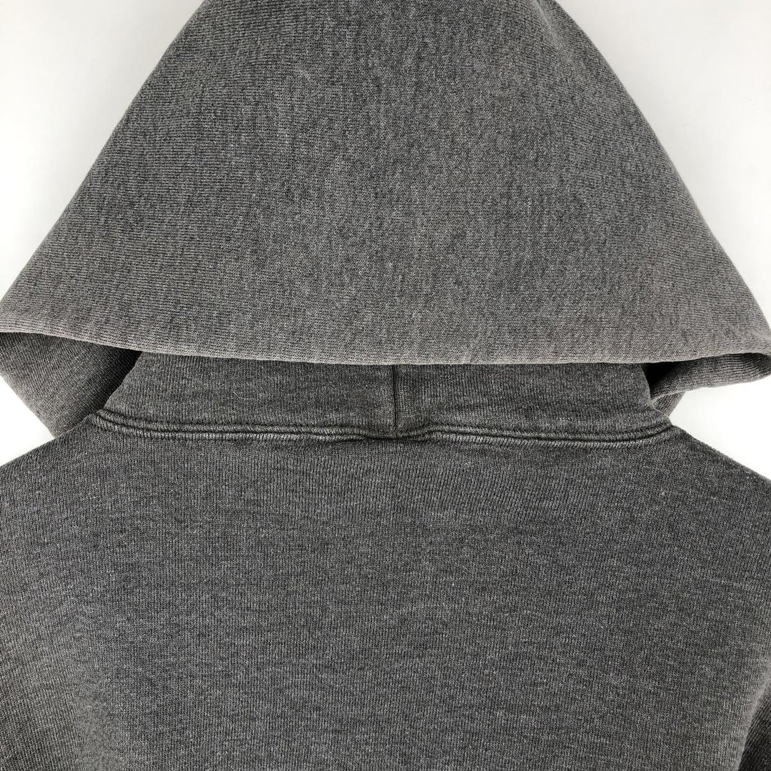 Russell Athletic Full-Zip Sweatshirt Hoodie, Men's Size XXL (approx.) cotton Charcoal Vintage Second Hand
