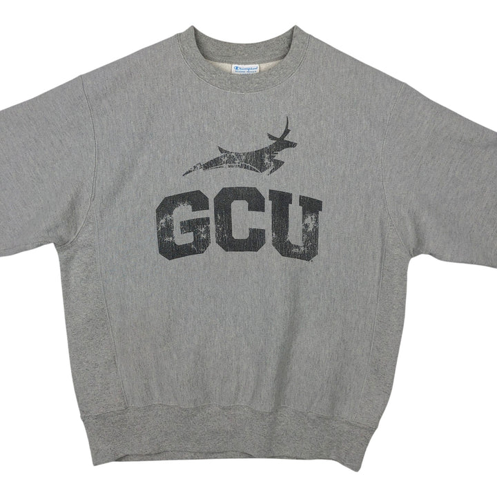 Champion REVERSE WEAVE Reverse Weave College Sweatshirt Trainer Men's L size cotton gray type Vintage Second Hand