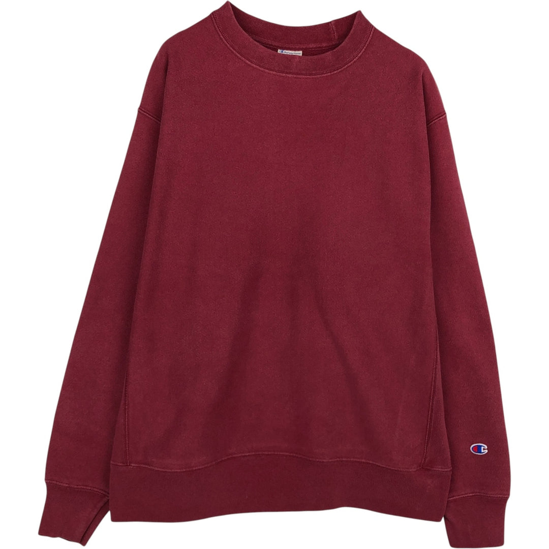 2000'S Champion Reverse Weave Sweatshirt with One-Point Logo, Men's Size L (approx.) unclear wine-red Vintage Second Hand