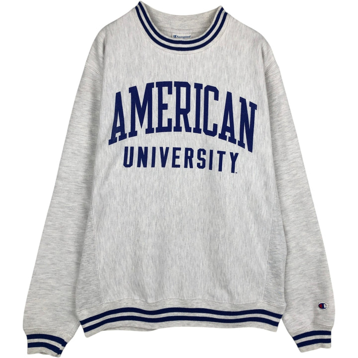Champion REVERSE WEAVE Reverse Weave College Sweatshirt Trainer Men's M size cotton gray type Vintage Second Hand
