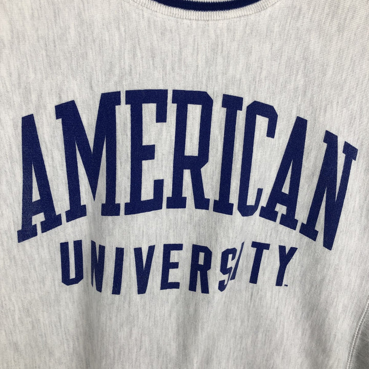 Champion REVERSE WEAVE Reverse Weave College Sweatshirt Trainer Men's M size cotton gray type Vintage Second Hand