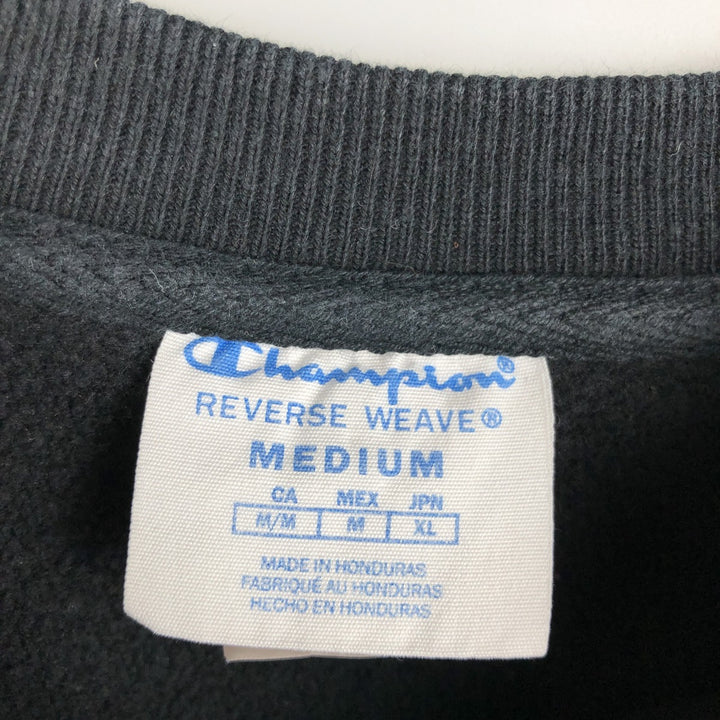 Champion REVERSE WEAVE Reverse Weave Sweatshirt Trainer Men's M size cotton black type Vintage Second Hand