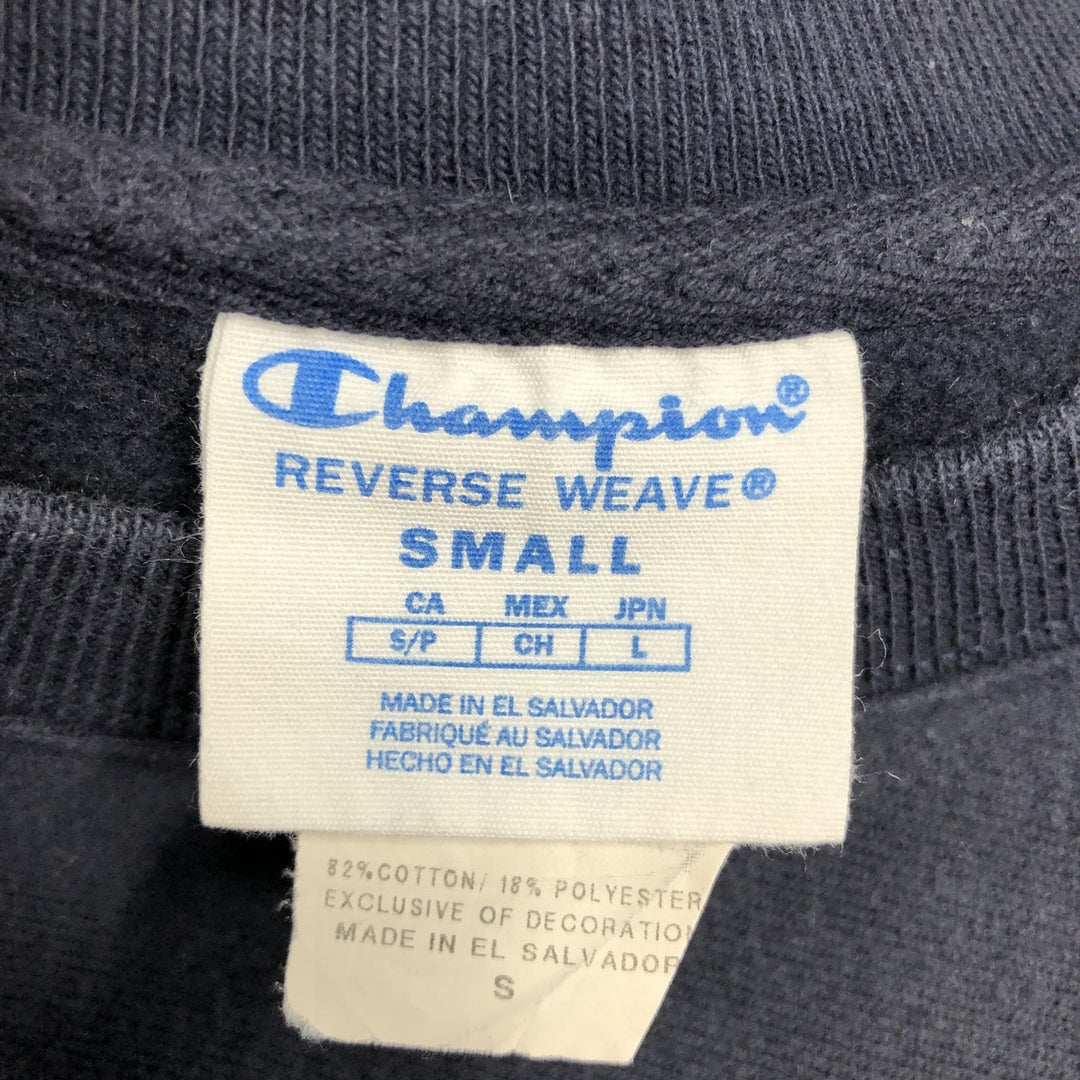Champion REVERSE WEAVE Reverse Weave College Sweatshirt Trainer Men's S cotton navy blue type Vintage Second Hand