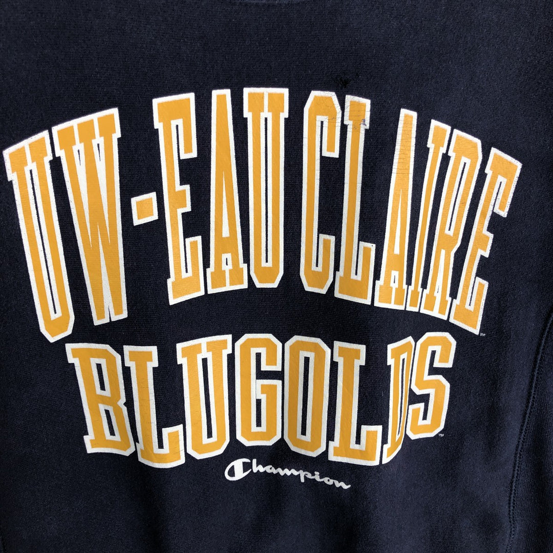 Champion REVERSE WEAVE Reverse Weave College Sweatshirt Trainer Men's S cotton navy blue type Vintage Second Hand
