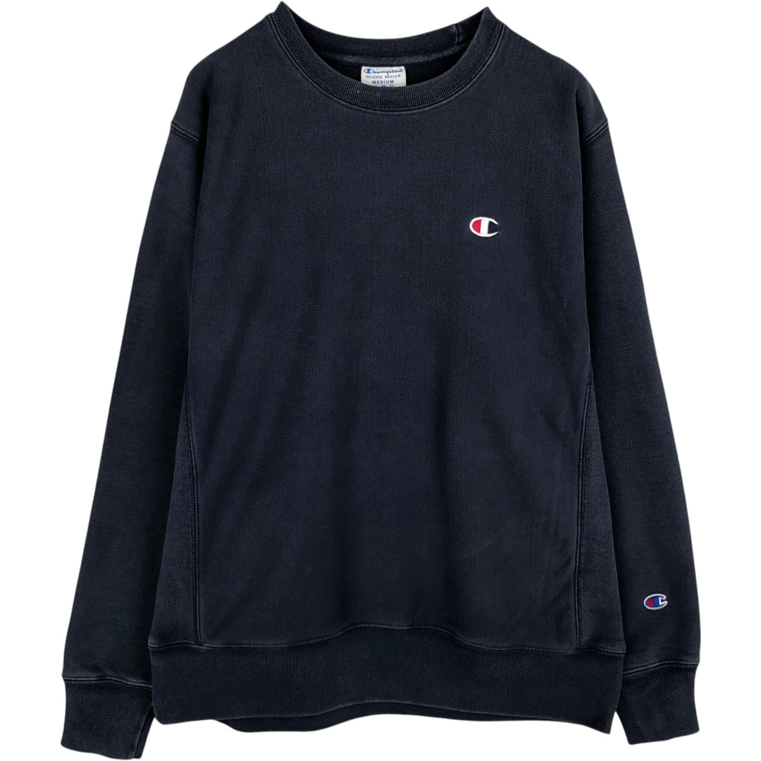 2000'S Champion Reverse Weave Sweatshirt with One-Point Logo, Men's Size M (approx.) cotton navy blue type Vintage Second Hand