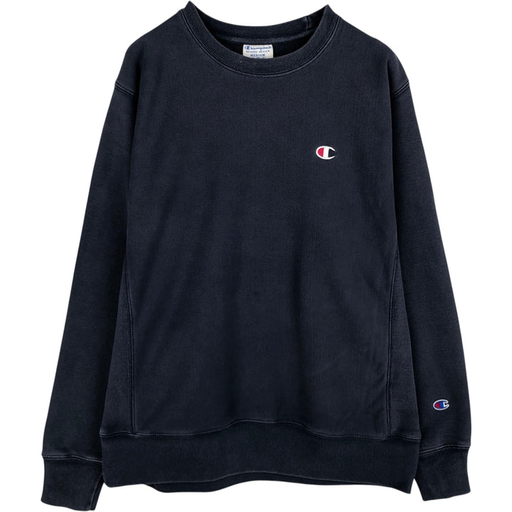 2000'S Champion Reverse Weave Sweatshirt with One-Point Logo, Men's Size M (approx.) cotton navy blue type Vintage Second Hand